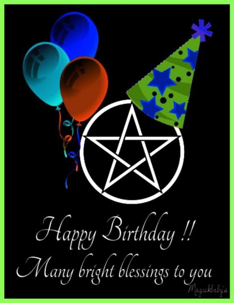 Sending Wiccan Birthday Love and Light